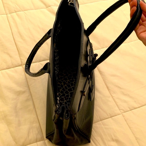 Medium Black Tote Bag Animal Print inside - Picture 4 of 8